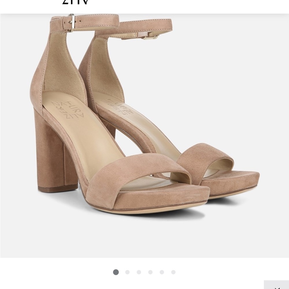 Naturalizer Tan Suede Block Heels